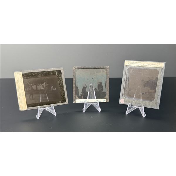 Men Training Bears Magic Lantern Slides