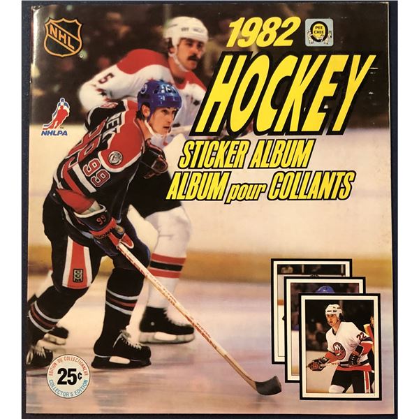 1982-83 O-PEE-CHEE NHL STICKER ALBUM - WAYNE GRETZKY (HOF) COVER