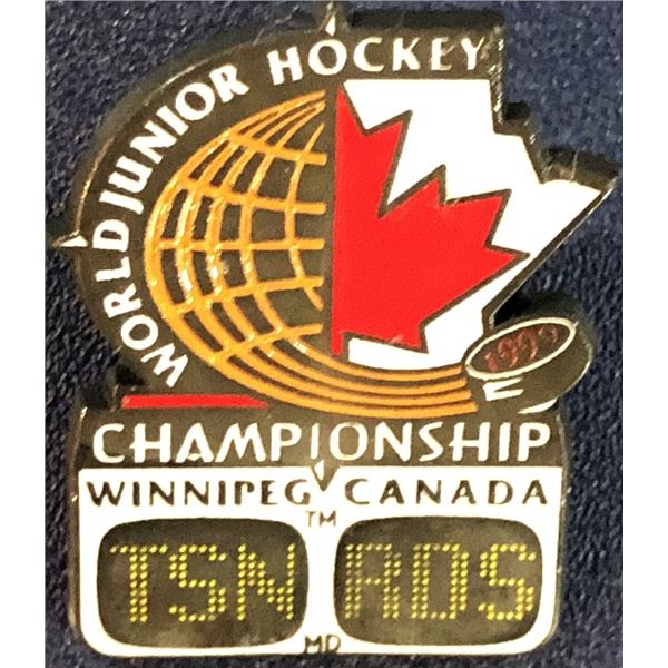 1999 WORLD JUNIORS HOCKEY LAPEL PIN