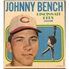 Image 1 : 1970 TOPPS BASEBALL POSTER - JOHNNY BENCH (HOF)