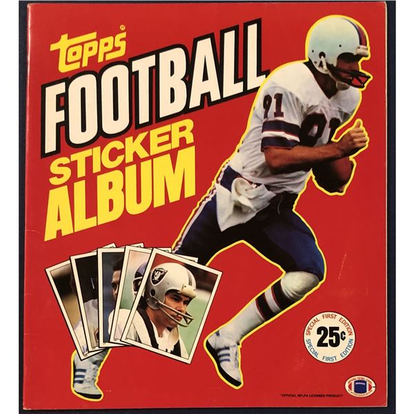 1981 TOPPS NFL STICKER ALBUM