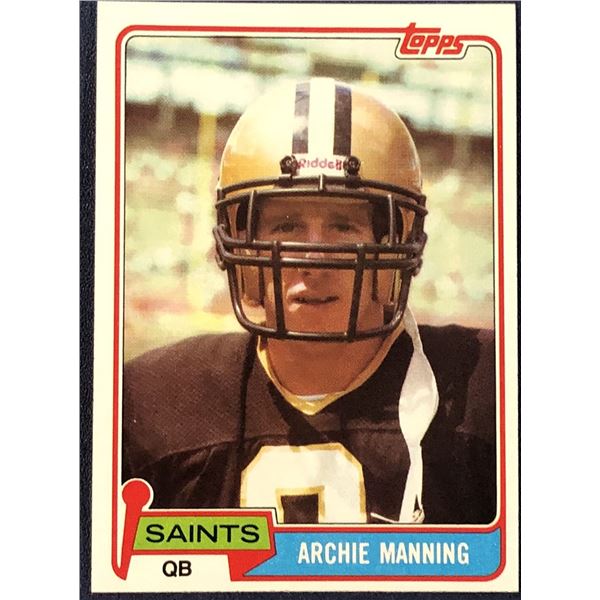 1981 TOPPS NFL ARCHIE MANNING