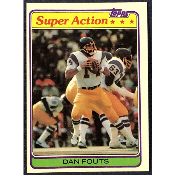 1981 TOPPS NFL DAN FOUTS