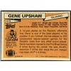 Image 2 : 1981 TOPPS NFL GENE UPSHAW (HOF)