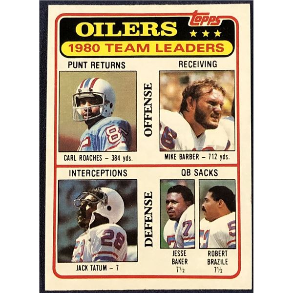 1981 TOPPS NFL JACK TATUM