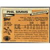 Image 2 : 1981 TOPPS NFL PHIL SIMMS