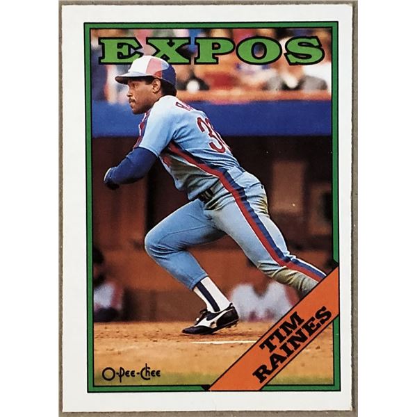 1988 O-PEE-CHEE TIM RAINES (HOF)
