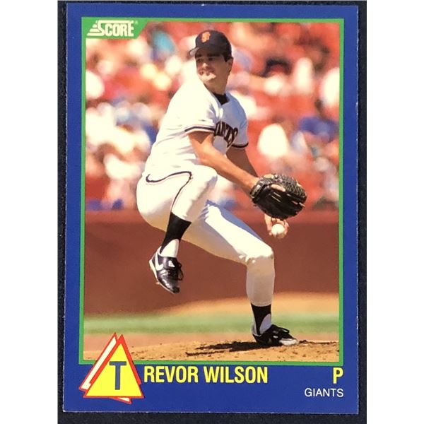 1989 SCORE TREVOR WILSON ROOKIE CARD