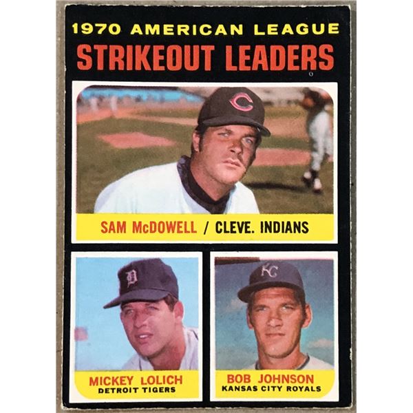 1971 O-PEE-CHEE STRIKEOUT LEADERS