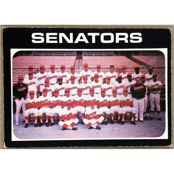1971 O-PEE-CHEE WASHINGTON SENATORS