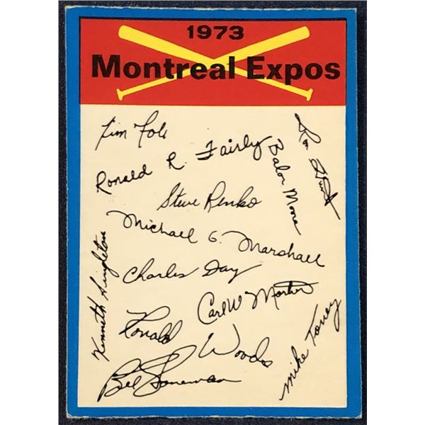 1973 O-PEE-CHEE MONTREAL EXPOS