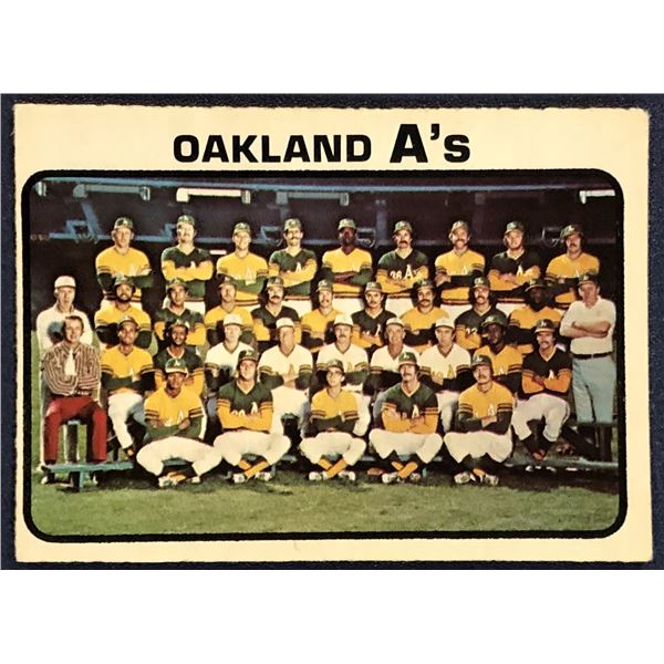 1973 O-PEE-CHEE OAKLAND A's