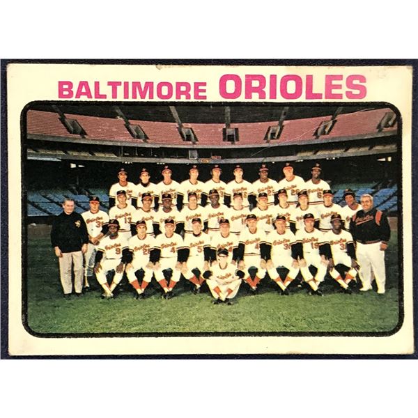 1973 TOPPS BALTIMORE ORIOLES
