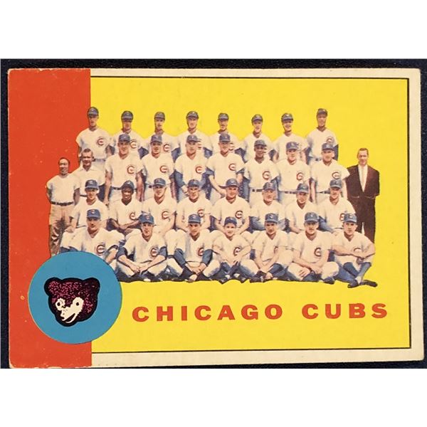 1963 TOPPS CHICAGO CUBS
