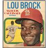 Image 1 : 1970 TOPPS BASEBALL POSTER - LOU BROCK (HOF)