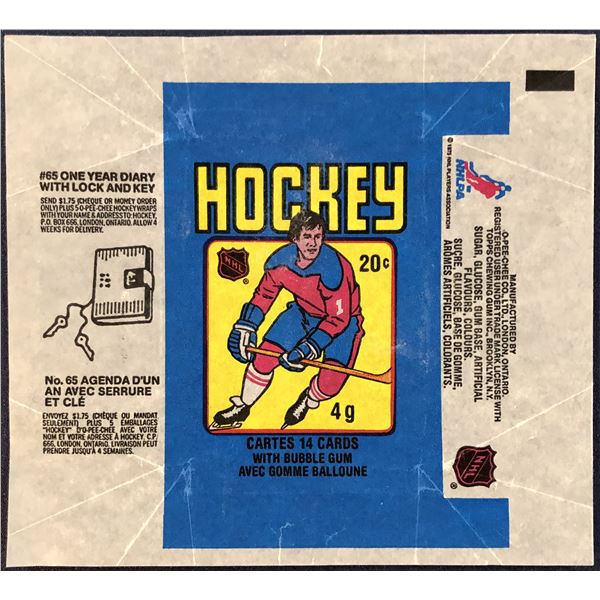 1979-80 O-PEE-CHEE NHL HOCKEY WRAPPER - GRETZKY ROOKIE YEAR