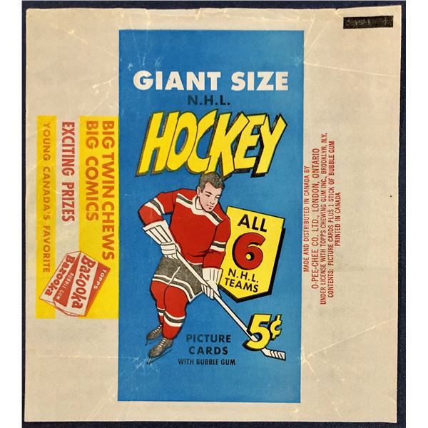 1964-65 O-PEE-CHEE NHL HOCKEY WRAPPER