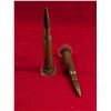 Image 1 : ANTIQUE 50 CAL. Brass bullets on plexiglas stands