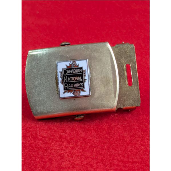VINTAGE Canadian National Railway belt buckle