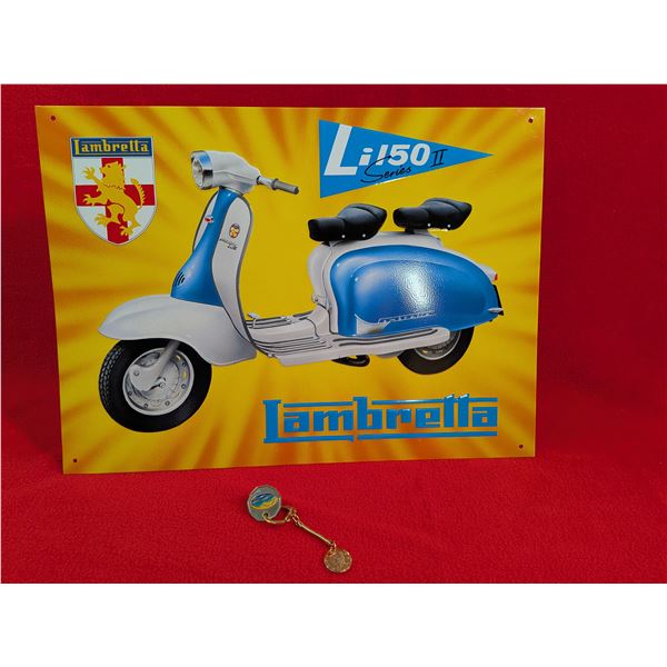 Lambretta Li150 Series II metal tin sign,