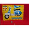 Image 1 : Lambretta Li150 Series II metal tin sign,