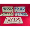 Image 1 : SASKATCHEWAN FARM Licence plates 1971, 74 & 76