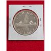 Image 1 : 1959 Canadian $1 Voyageur Silver Dollar.