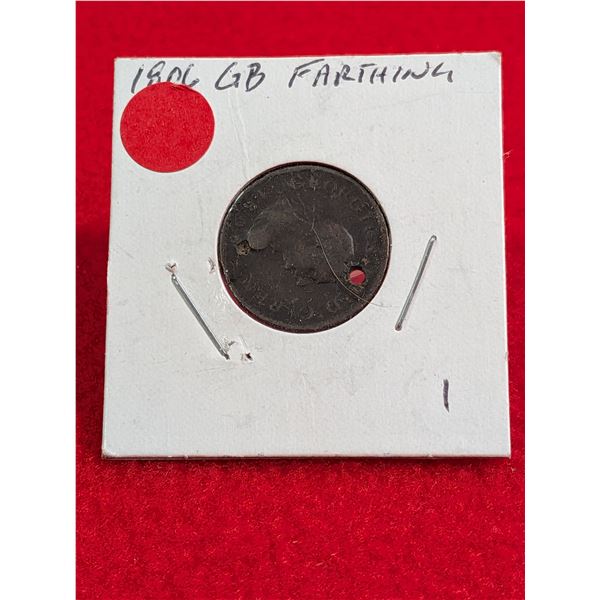 1806 Great Britain Farthing coin