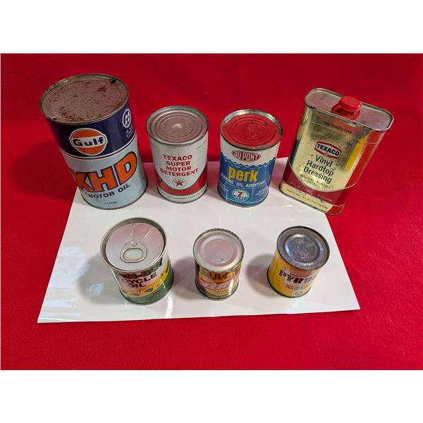 Vintage Oil, engine additive & collectable cans