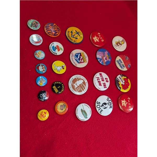 24 Vintage Pushback Pins