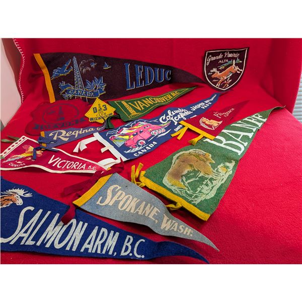 1960's Felt Pennants
