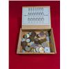 Image 1 : VINTAGE DENTAL BOX WITH INTERNATIONAL COINS