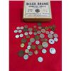 Image 2 : VINTAGE DENTAL BOX WITH INTERNATIONAL COINS