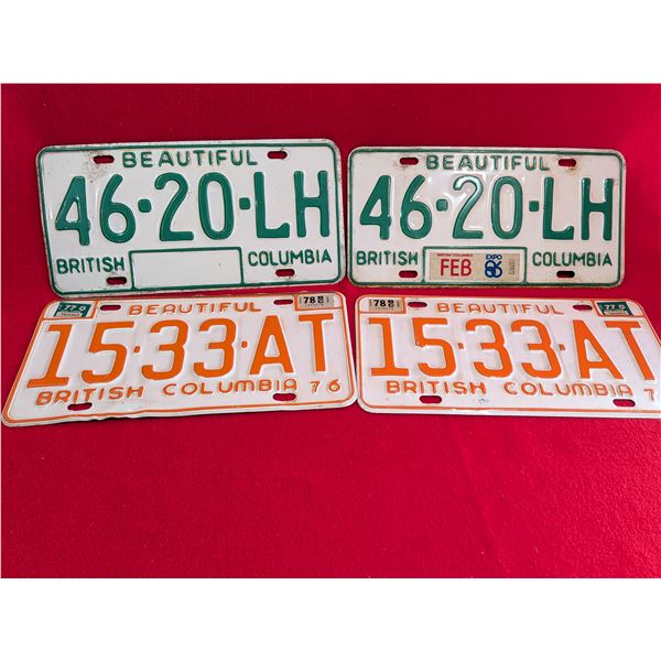 BC LICENSE PLATES