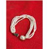 Image 3 : VINTAGE LISA KAI 6 Strand FRESH WATER WHITE PEARL NECKLACE & BRACELET