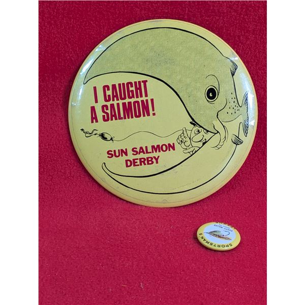 SUN SALMON DERBY & SPORTSMAN'S Push pins.