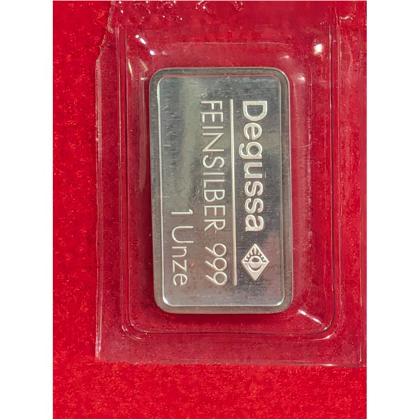 DEGUSSA 1oz Silver Bar (31.1g)