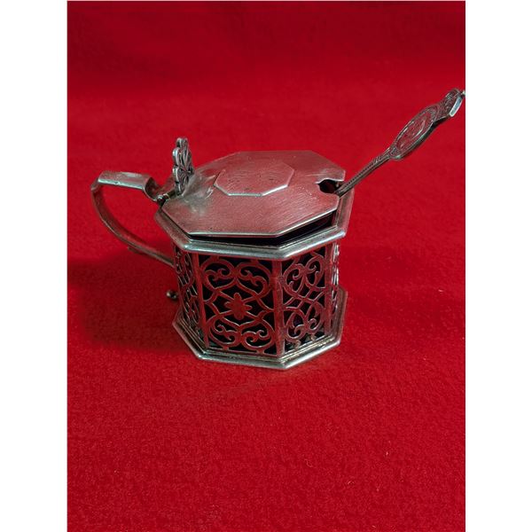 ANTIQUE Sterling Silver condiment container