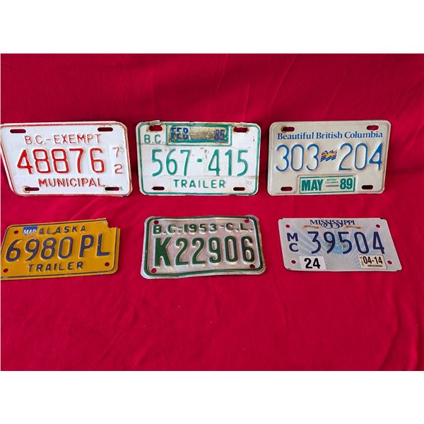 TRAILER MC LICENSE PLATES