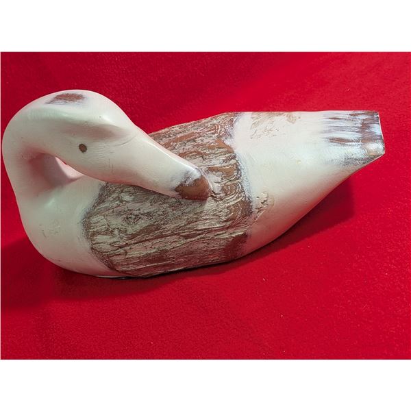 Vintage hand carved goose decoy.