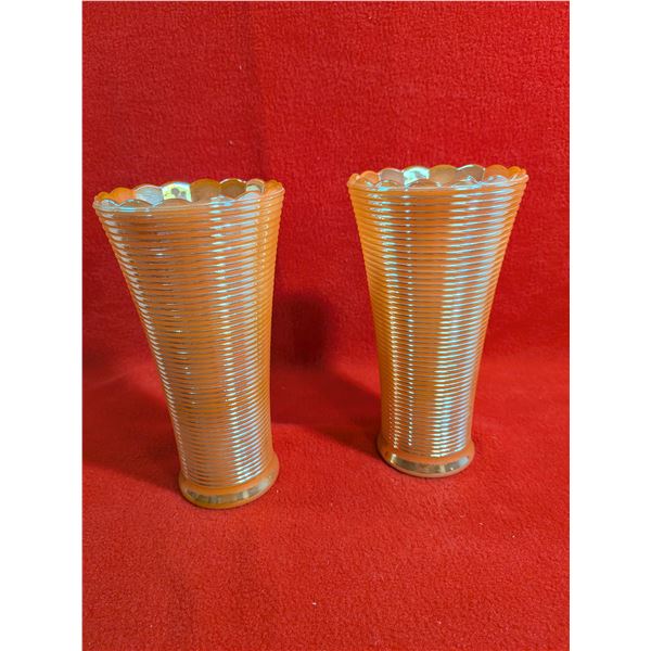 VINTAGE PEACH VASES