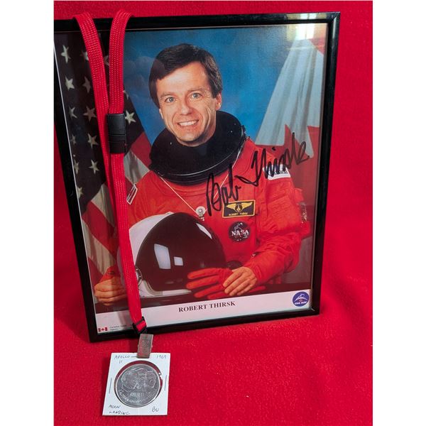 CSA Astronaut ROBERT THIRSK & APOLLO 11 COIN