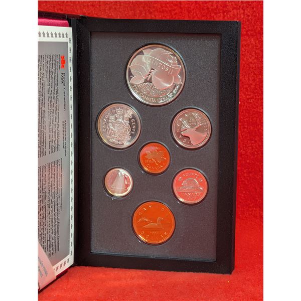 1996 CANADA SILVER PROOF SET( Double Dollar Edition)