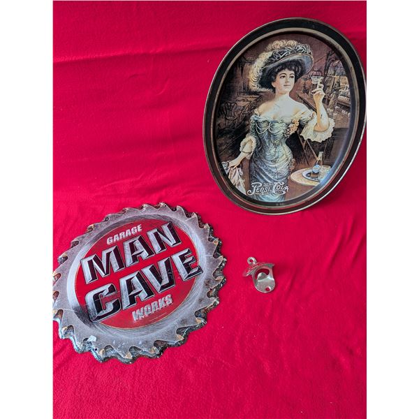 MAN CAVE BEVERAGE MEMORABILIA