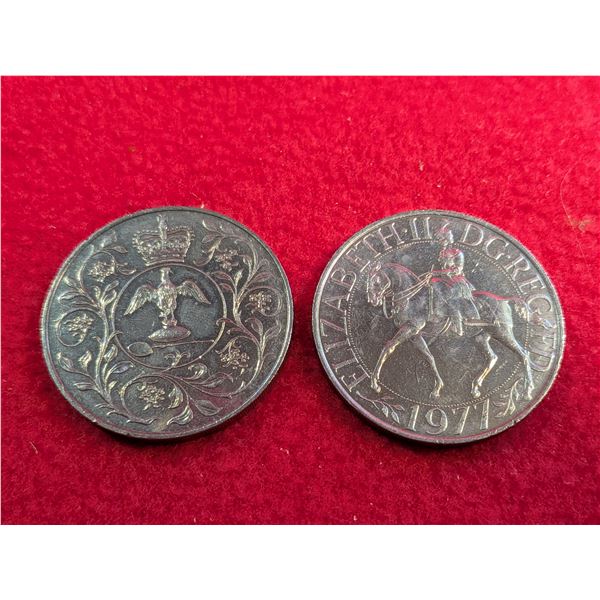 1977 QUEEN ELIZABETH 25TH ANNIVERSARY COINS