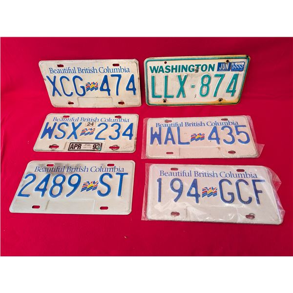 BC & WA LICENSE PLATES