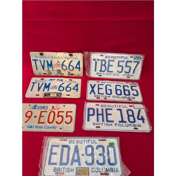 BC & ALBERTA LICENSE PLATES
