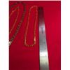 Image 2 : 3 COSTUME JEWELRY GOLD PLATED CHAINS