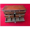 Image 3 : ANTIQUE CHINESE CHEST with Turquoise stone buttons.