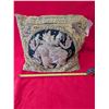 Image 2 : Vintage Burmese Kalaga embroidered pillow